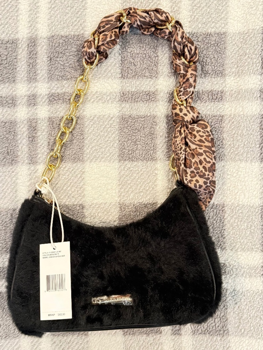 NWT Jessica Simpson Donna Shoulder Bag Meteorite Women's